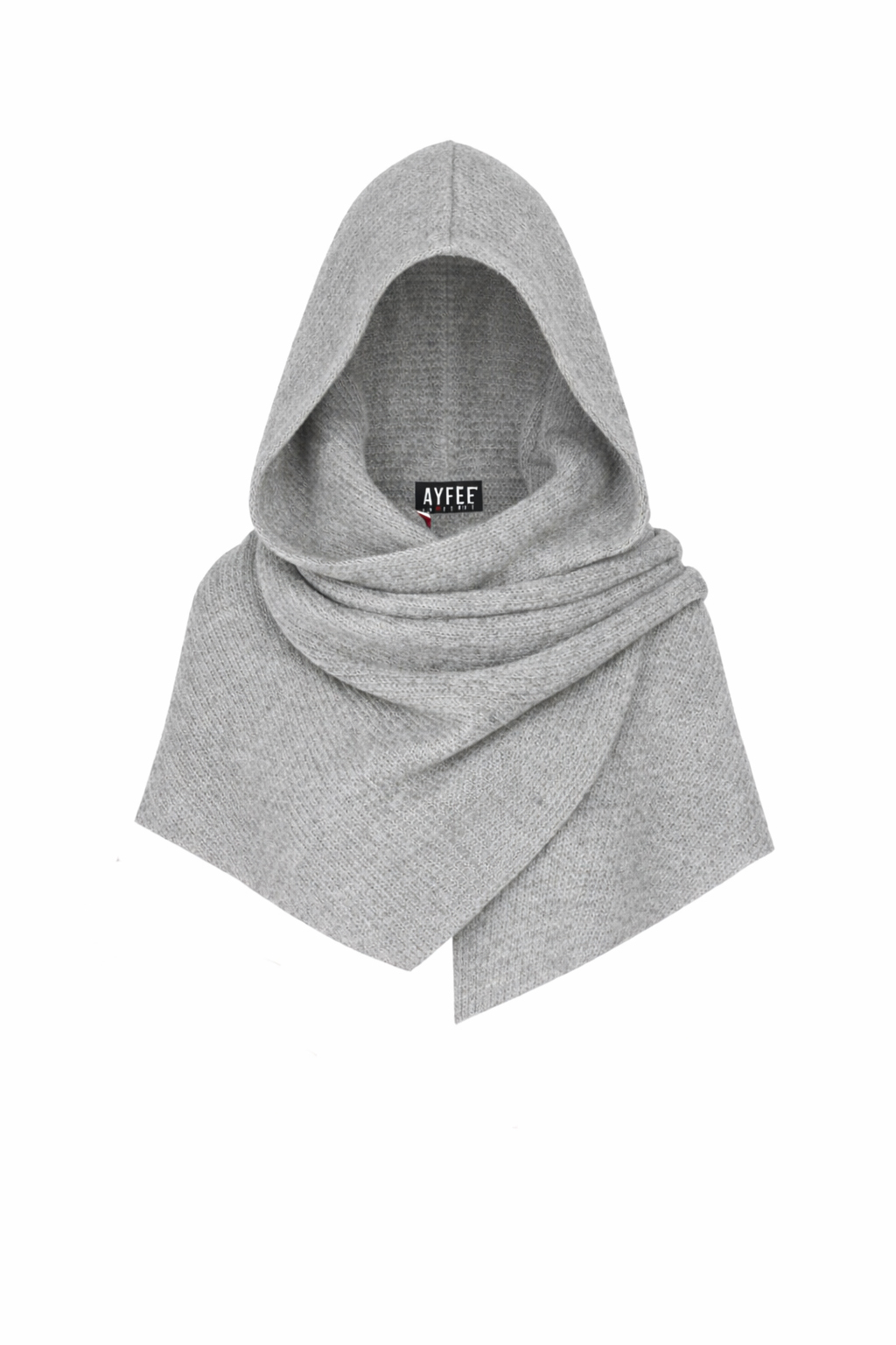 CAGOUL MAGLIA LUNGO, 10%WO 15%NY 75% VI, MADE IN PRC              - GREY